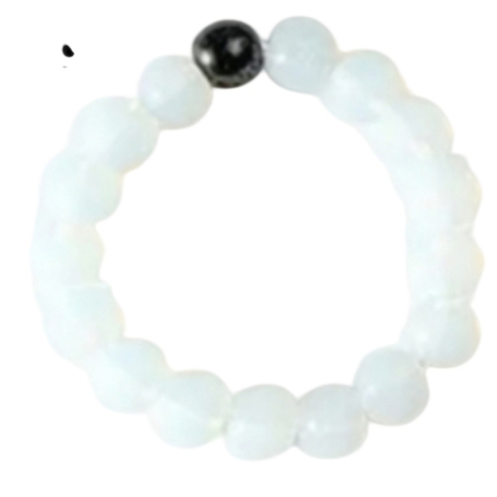 Opal 4mm Beaded Stretch Ring